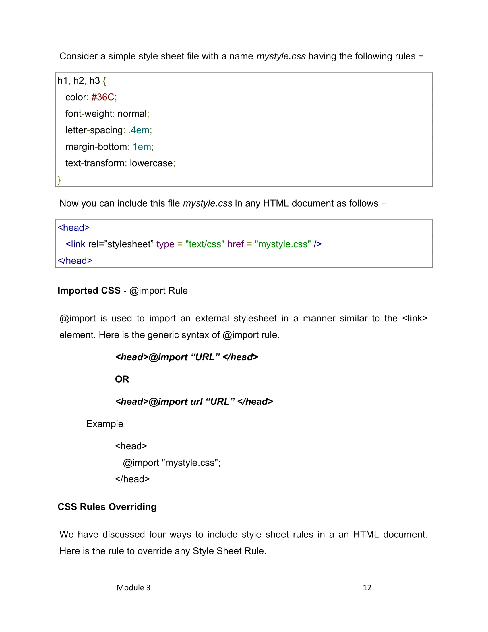 CSS